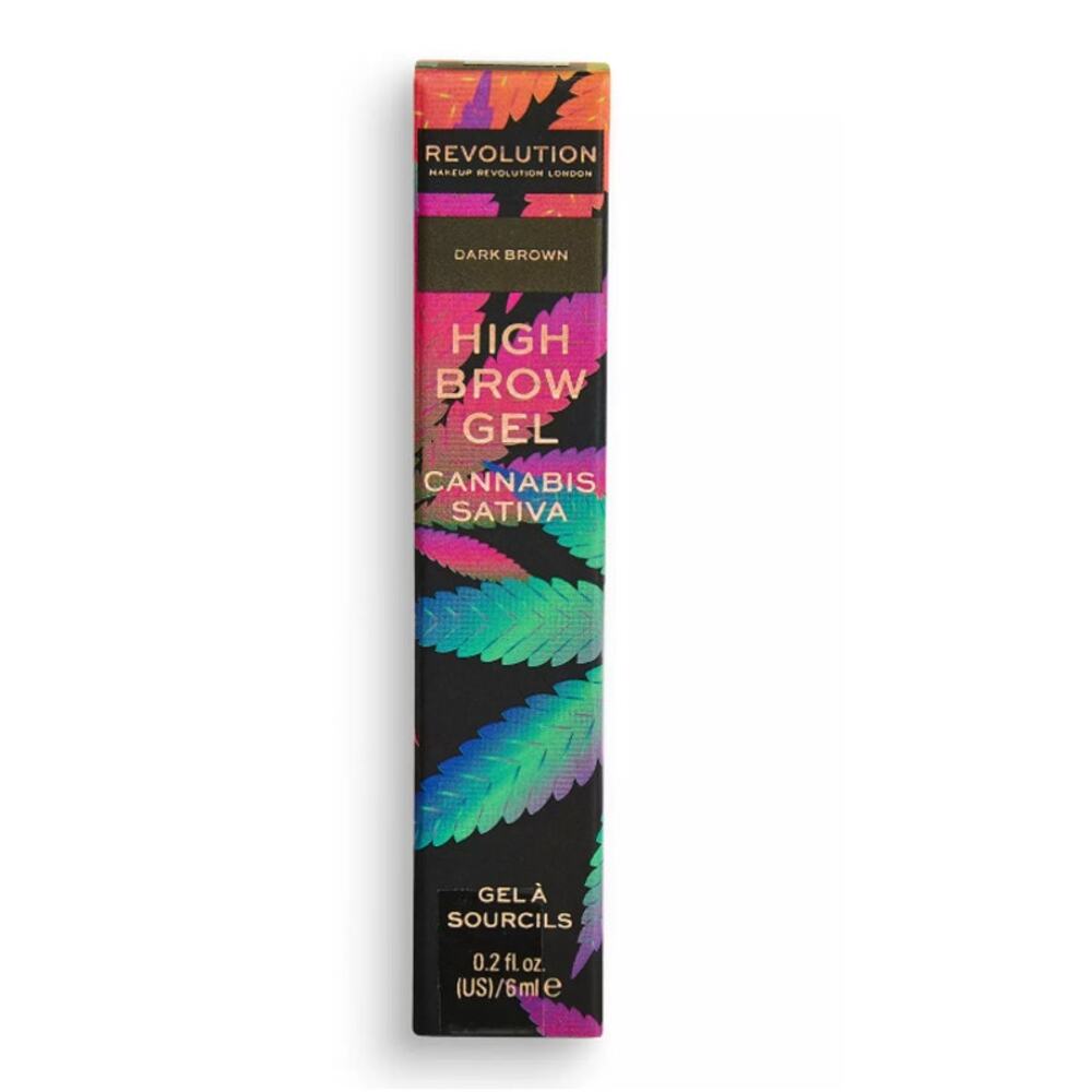 Revolution High Brow Gel – Dark Brown – 0.2 oz – Vegan & Cruelty‑Free